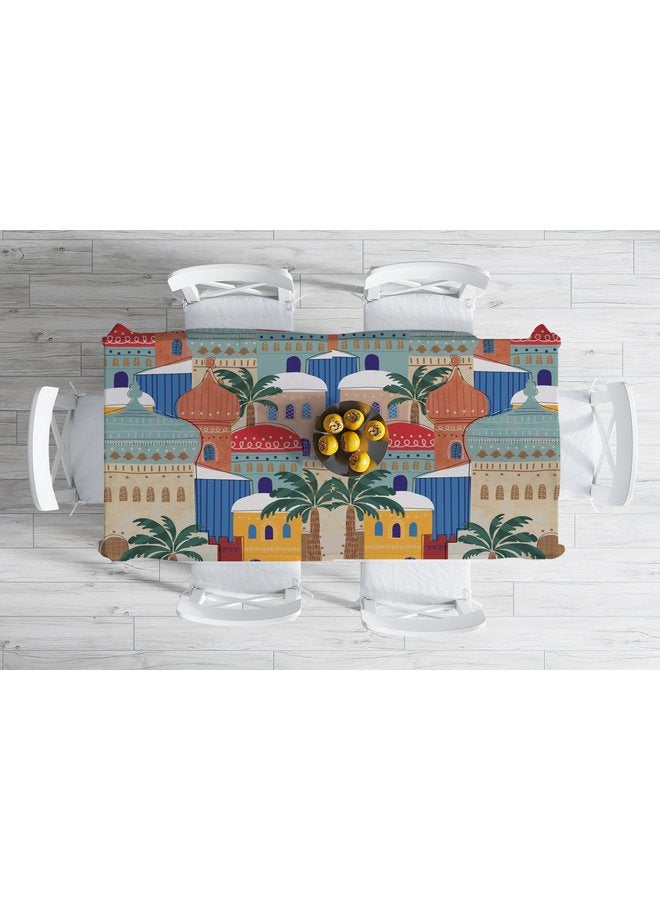 مفرش سفرة رمضاني مخملي يضيف لمسة رائعة لديكور المنزل في رمضان 45x200 cm